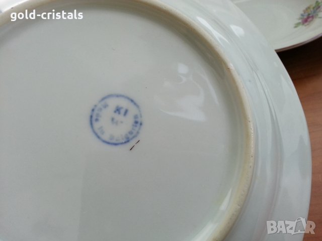 Стар български порцелан чинии дълбоки, снимка 5 - Антикварни и старинни предмети - 35852881