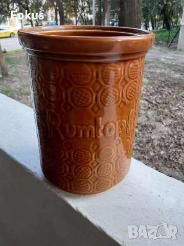 СТАРА ВАЗА САКСИЯ НЕМСКА КЕРАМИКА RUMTOPF, снимка 7 - Антикварни и старинни предмети - 53486493