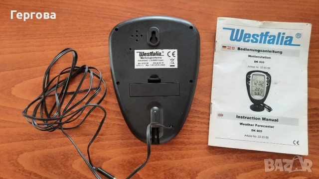 Дигитален часовник с термометър, снимка 2 - Друга електроника - 52826071