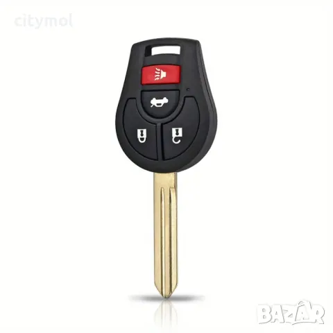 Кутийка за ключ с 4 бутона и острие за Nissan Note, Micra, Juke, Duke, Pathfinder, NV и др., снимка 2 - Аксесоари и консумативи - 50025615