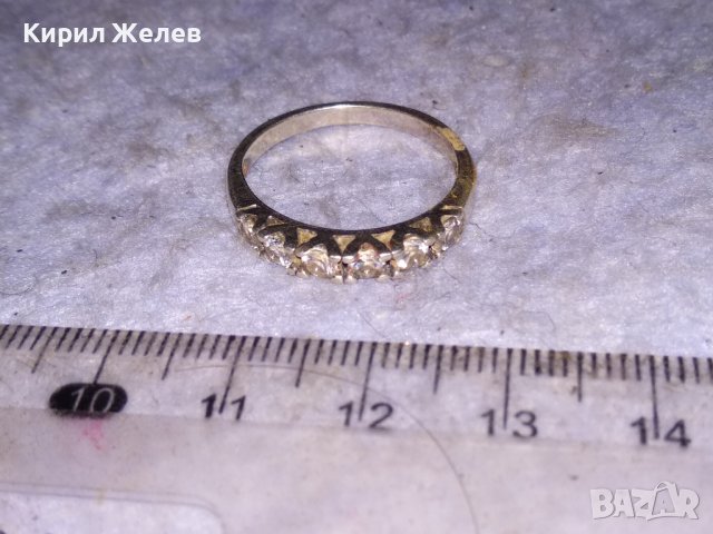 ИЗЯЩЕН СКЪПОЦЕНЕН СРЕБЪРЕН ВИНТИДЖ АРТ ПРЪСТЕН ВИСОКА ПРОБА СРЕБРО с ФАСЕТИРАНИ ЦИРКОНИ 38499, снимка 7 - Пръстени - 41462100
