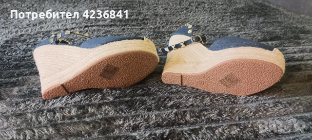 Дънкови обувки на платформа, снимка 3 - Дамски обувки на ток - 49706872