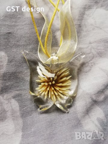 Мурано стъкло колие пеперуда , снимка 1