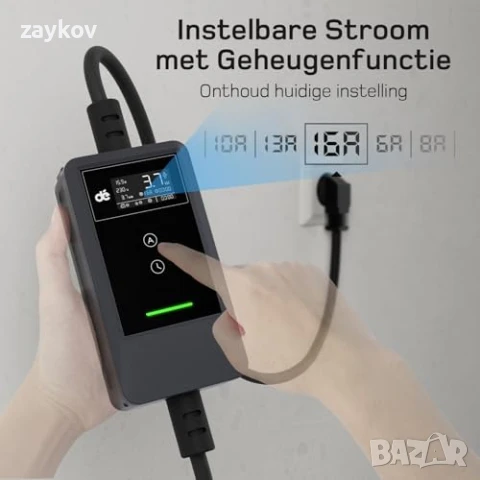 Зарядно за електрически автомобили 3.7kW 6m Кабел за зареждане на електрически автомобили тип 2, снимка 5 - Друга електроника - 50737267