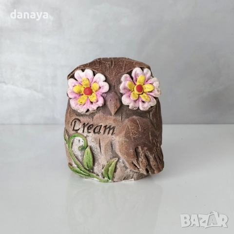 6278 Декоративна фигурка сова с надпис Hope Believe Dream, снимка 4 - Градински мебели, декорация  - 52342790