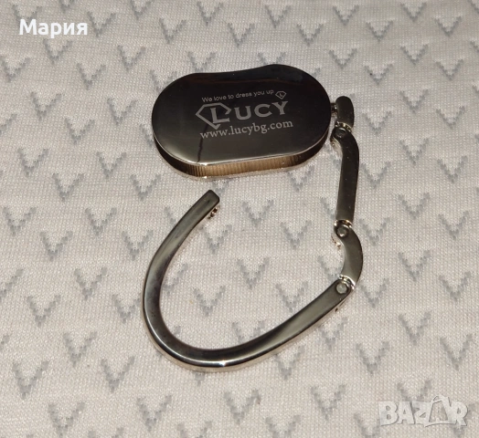 Метален държач за чанта или раница Lucy, снимка 2 - Чанти - 53738811
