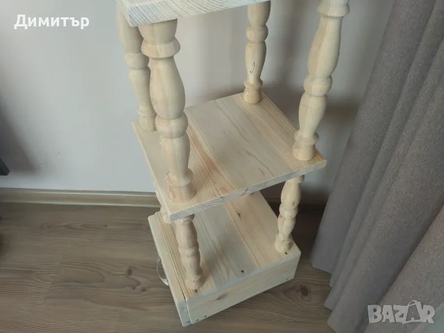 Ръчно изработена етажерка с чекмедже !!!, снимка 6 - Етажерки - 56039277