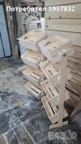 стъпаловидни стелажи за магазини и плод и зеленчук, снимка 12 - Оборудване за магазин - 48952560