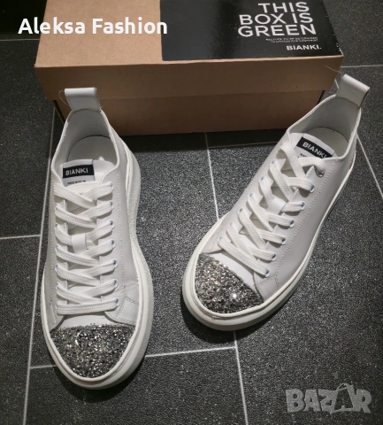 Дамски маратонки кецове естествена кожа Bianki , снимка 6 - Кецове - 53193331