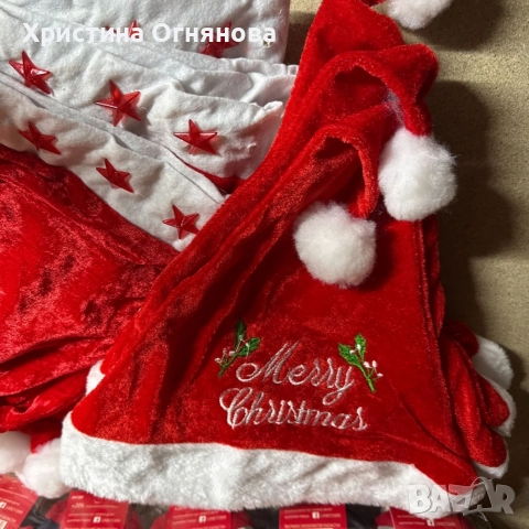 Празнични Коледни шапки с уникален дизайн и светещи акценти, снимка 5 - Шапки - 52649864