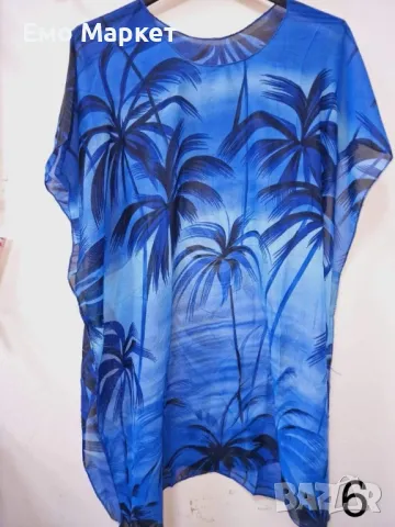 Дамска плажна туника с изкусителни принтове, снимка 7 - Туники - 49411411