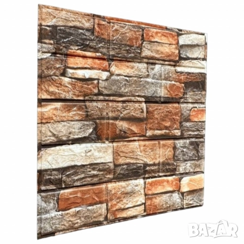 Декоративен 3D тухлен тапет за стени от PE пяна 77х70 см., снимка 14 - Други стоки за дома - 52013200