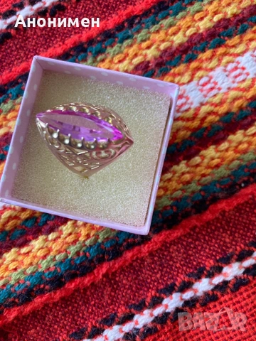 Руски златен пръстен , снимка 2 - Пръстени - 53279349