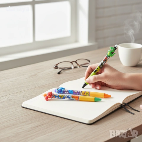 6291 Изтриваем син химикал с гума и Dino фигурка, снимка 2 - Ученически пособия, канцеларски материали - 53231881