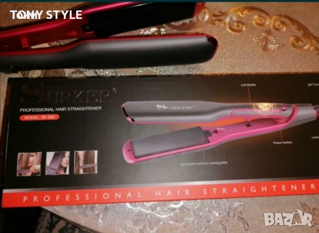 Професионална Нова Преса за Изправяне, снимка 3 - Преси за коса - 51696697