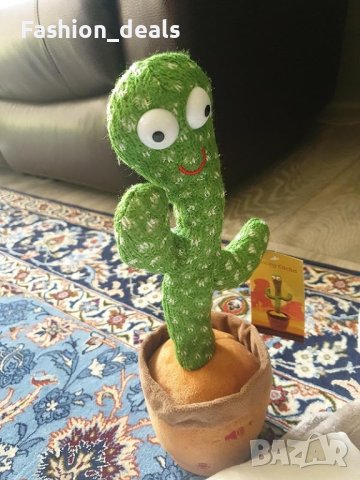 Нова Играчка Пеещ танцуващ кактус Говорещ Бебе Дете Подарък Коледа, снимка 8 - Плюшени играчки - 42504431