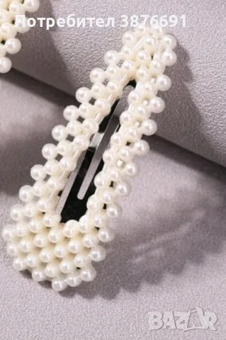 Шнола фиба за коса Chanel луксозен френски модел с перли