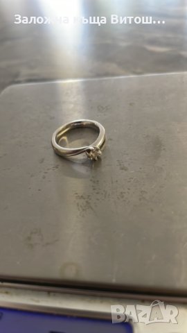 Златен пръстен със диамант 14к / 3.3 гр., снимка 7 - Пръстени - 41630790