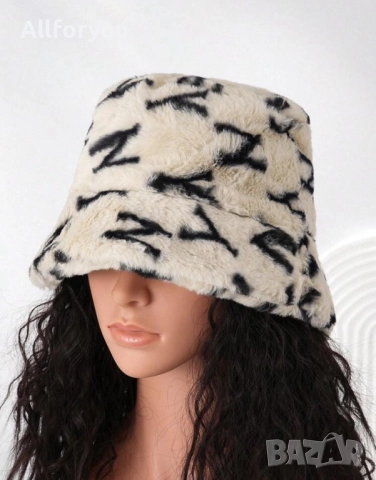 Шапка Teddy bear пухкава шапка , снимка 4 - Шапки - 52629136