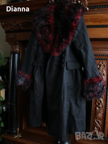 Дамско палто Hell Bunny Rock Noir готик, pin-up, alternative, снимка 2 - Палта, манта - 41321312