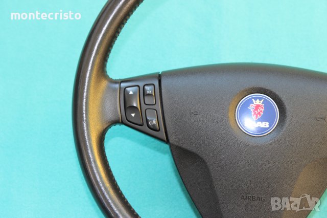 Кожен волан Saab 9-5 (2005-2010г.) Сааб 9-5 / Saab 95 / ляв airbag / airbag волан Saab 9-5, снимка 4 - Части - 39179840