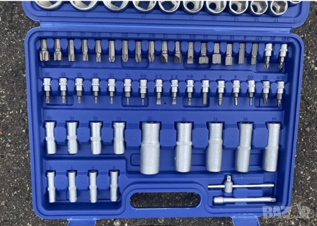 НЕМСКИ К-т Гедоре 108 части UKC Куфар с инструменти гедория тресчотка, снимка 3 - Гедорета - 52235165