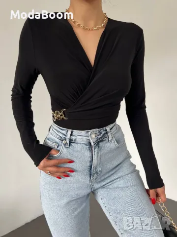 Черна дамска риза