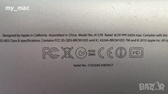 Apple MacBook Pro А1278 13" 2011 - за части , снимка 10 - Части за лаптопи - 52773822