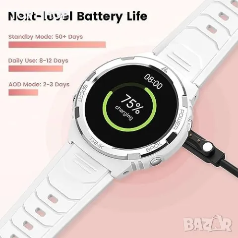 Нов KOSPET Умен Часовник  Жени AMOLED, 70 Спортни Режима Подарък, снимка 3 - Смарт гривни - 49622086