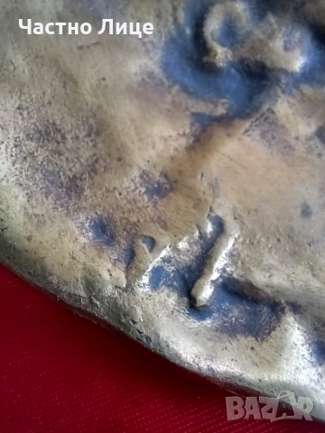 Emile Derre Авторско Бронзово Пано Момченце 19Век, снимка 2 - Антикварни и старинни предмети - 52271265