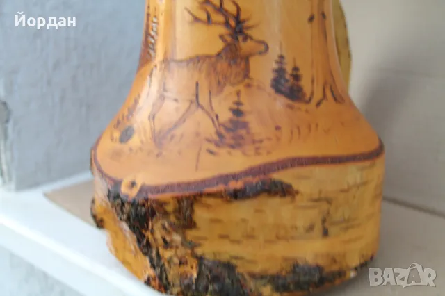 Халба за бира от брезово дърво, снимка 13 - Антикварни и старинни предмети - 47356660