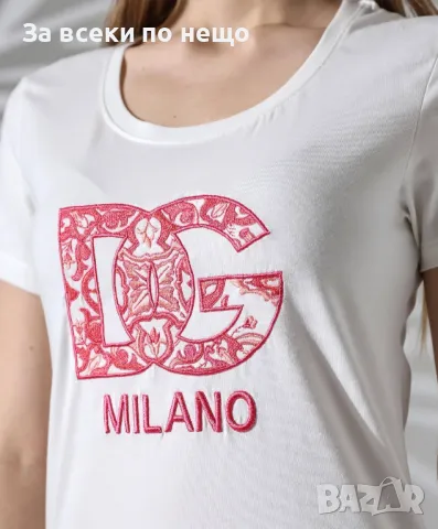 Dolce&Gabbana Дамска Тениска👚Дамска Блуза С Къс Ръкав Долче И Габана - Налични Различни Цветове, снимка 5 - Тениски - 48932285