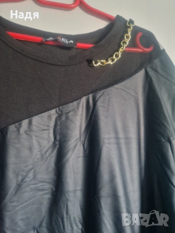 Дамска рокля голям размер спортно елегантна, снимка 3 - Рокли - 53532928