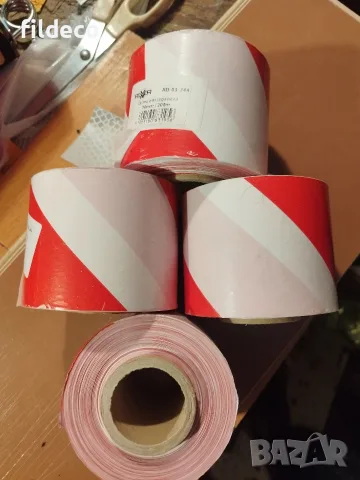 Сигнална лента - 70 mm x 200m, черв./ бяла, снимка 3 - Аксесоари и консумативи - 51378193