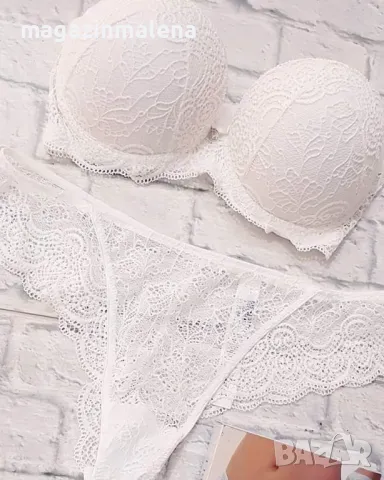 Lormar 65B,70B,75B,80B супер пуш-ап сутиен +2РАЗМЕРА вградени подплънки Лормар бриджитка дантела , снимка 6 - Бельо - 10294540