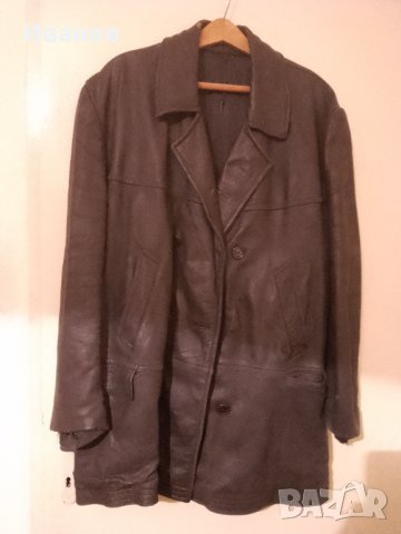 Железничàрско палто кожено продавам, снимка 1 - Сака - 39355149