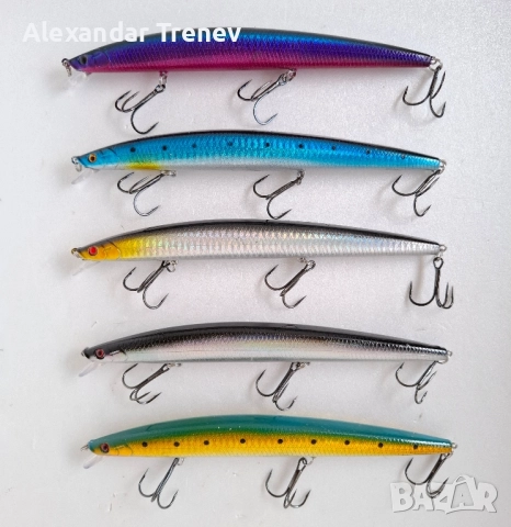 Морски воблери LINGYUE-15лв.сет от 5бр., снимка 9 - Такъми - 52296873