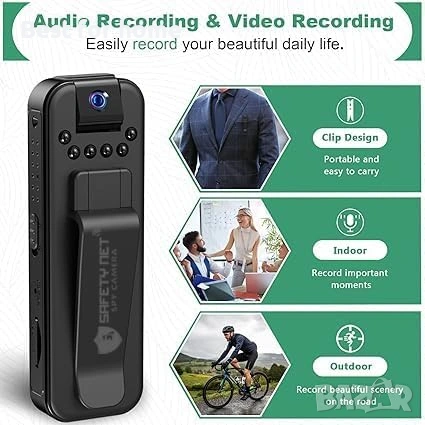 SAFETYNET Компактен HD 1080P, снимка 5 - HD камери - 53187949