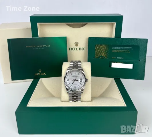 Rolex Datejust 36m (31mm) Steel MOP Dial Diamond Automatic Дамски Различни Варианти, снимка 2 - Дамски - 48183299