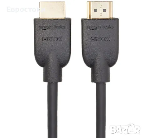 Amazon Basics 4K HDMI кабел 0.9 метра, мъжки към мъжки, 18Gbps висока скорост с Ethernet, 4K@60Hz, снимка 6 - Стойки, 3D очила, аксесоари - 48239193
