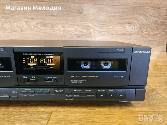 Касетен дек Universum C46011 Auto Reverse – Като нов, Изключително запазен, снимка 7 - Декове - 55740082