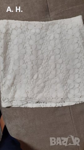 Бяла дантелена пола Vero Moda, снимка 1 - Поли - 30757055