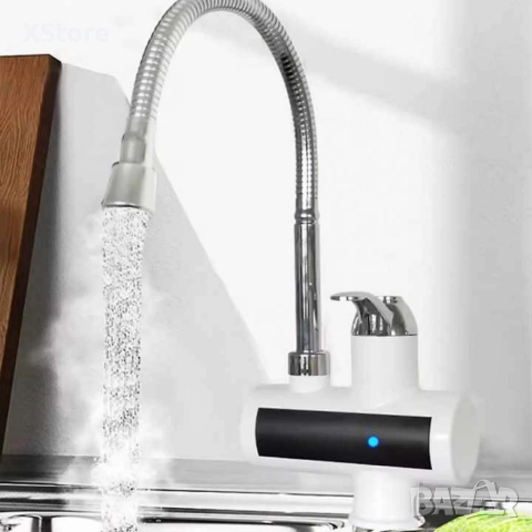 Нагревател за вода, за стена/ за плот 3000W, Бял, снимка 2 - Смесители - 52588564