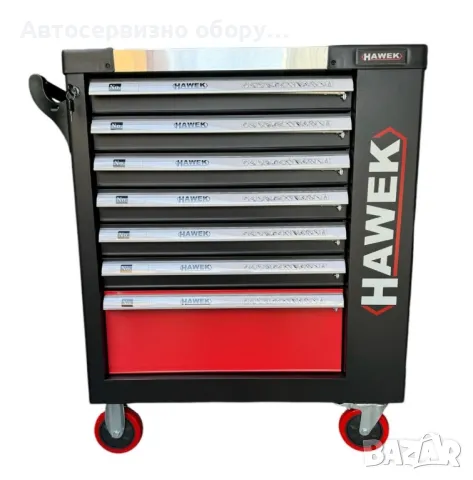 Шкаф / Количка с инструменти 261 части HAWEK, снимка 2 - Други инструменти - 47526762