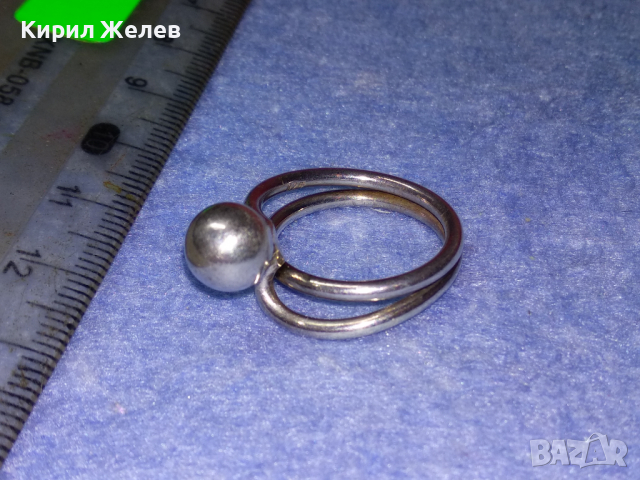 СТИЛЕН ВИНТИДЖ АРТ СРЕБЪРЕН ПРЪСТЕН СРЕБРО 925 РЪЧНА БИЖУТЕРСКА ИЗРАБОТКА 43766, снимка 3 - Пръстени - 44690808