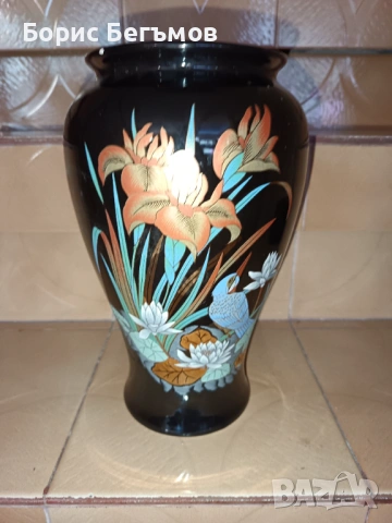 Италианска порцеланова ваза, снимка 6 - Вази - 53754940