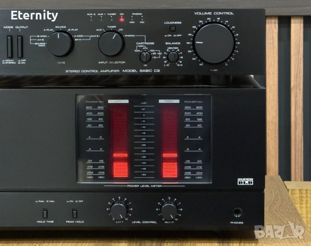 Kenwood Basic M2A + Kenwood Basic C2 / Пред и крайно стъпало, снимка 6 - Ресийвъри, усилватели, смесителни пултове - 53527354