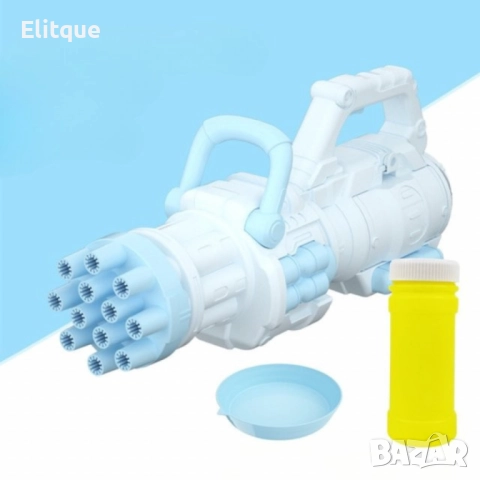 Модерен пистолет за сапунени балончета с батерии и удобна дръжка / Цвят: Син, Розов, снимка 2 - Други - 52819748