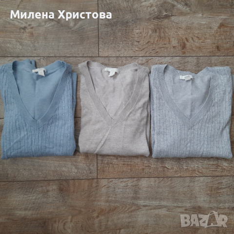 Комплект 3бр р-р S H&M пуловерчета, снимка 1 - Блузи с дълъг ръкав и пуловери - 36404416
