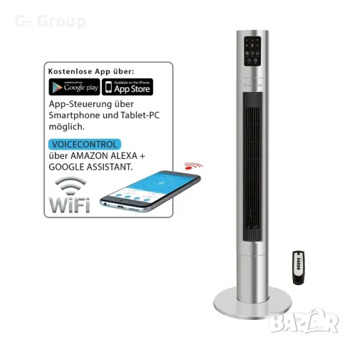 Вентилатор Тип Кула ProfiCare ! Led дисплей! дистанционно! WiFi!